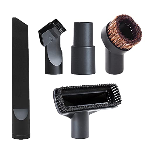 Niaciswe Embouts pour Aspirateurs 5 Pièces Brosse Aspirateur Universel de Buses Brosse avec Adaptateur 32/35 mm Brosse ​pour Meubles Brosse Aspirateur Accessoires Cover