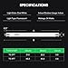 VIVOSUN T5 Grow Light Bulbs 2 Ft 22 Inches, 24W 6500K HO Fluorescent Tubes Light Bulbs, Cool White T5 Bulb for 22 Inches T5 Light Fixtures, T5 Grow Lights for Indoor Plants, 2 Ft 24W Pack of 5