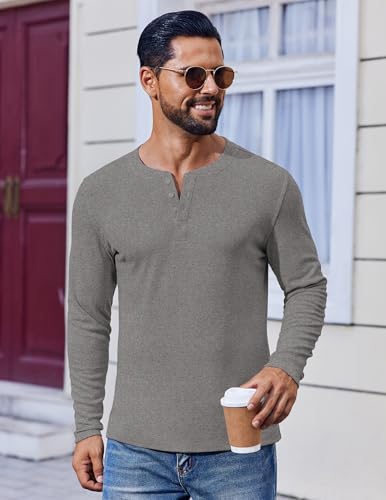 Chemise Henley COOFANDY manches longues pour valoriser la silhouette - 2