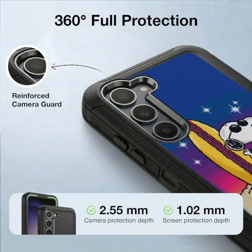 Coque antichoc Samsung S23+ Snoopy pour éviter les écrans cassés