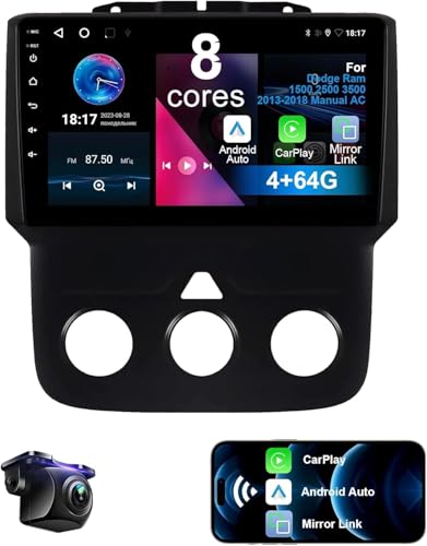 Radio para auto 8 Core 9" Pantalla táctil para Dodge Ram miniatura 1