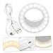 STOBOK Round Makeup Light Portable Selfie Supplementary Light for Computer Live Streaming for Video Conferencing Makeup Easy to Use Lightweight Design