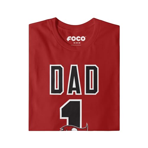 Image of FOCO NFL Mens NFL Team Logo Tee Shirt #1 Dad T-Shirt