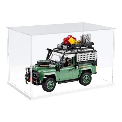 Image of Choowin Acrylic Display Case for Lego Tranquil Garden 10315 10298 10308 10317 for Lego Display Thickened Clear Acrylic Display Cases for Collectibles Assemble Dustproof Display Box(White Base)