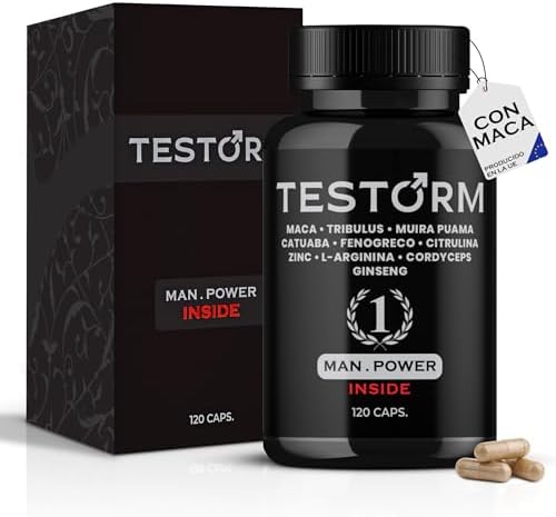 Testosterone Man | Black Maca & Tribulus Terrestris | Natural Ing...