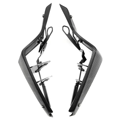 オートバイ用 フロントフェアリング YAMAHA MT09 SP 2021-2023 バイクアクセサリー スポーツダウンフォース ネイキッドサイドスポイラー エアロダイナミックウィングデフレクター スポイラートリム(Carbon Look-Clear)