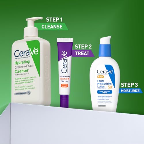 CeraVe Hydrating Cream To Foam Cleanser, Face Wash for Dry Skin, 8oz - image 6