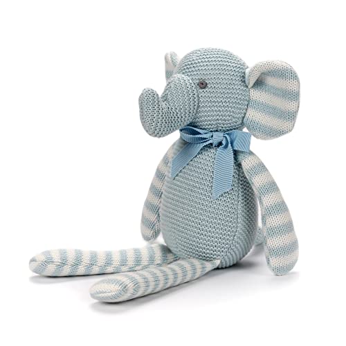 Fluffyfun Plush Baby Elephant Stuffed Animal Toy (Blue) #TOP6