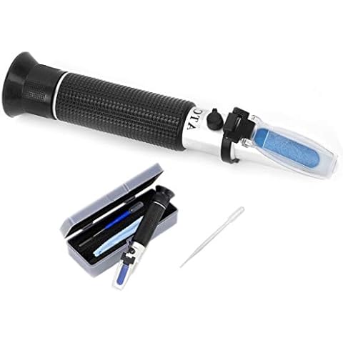 Salinity Refractometer, ATC (Automatic Temperature Compensation) Sea Water Refractometer Meter Salimeter Measurement Tool for Aquarium and Seawater Monitoring, 0-10% (ATC Salinity Meter 0-10%) Cover