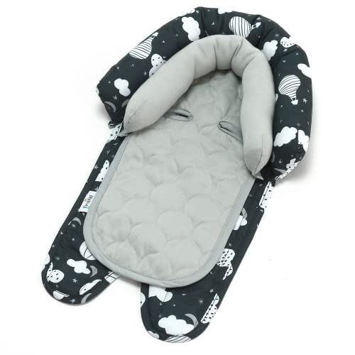 Image of GoldBug Baby & Toddler 2-in-1 Head Support Duo Head Support for Rear Facing Car Seats - Balloons