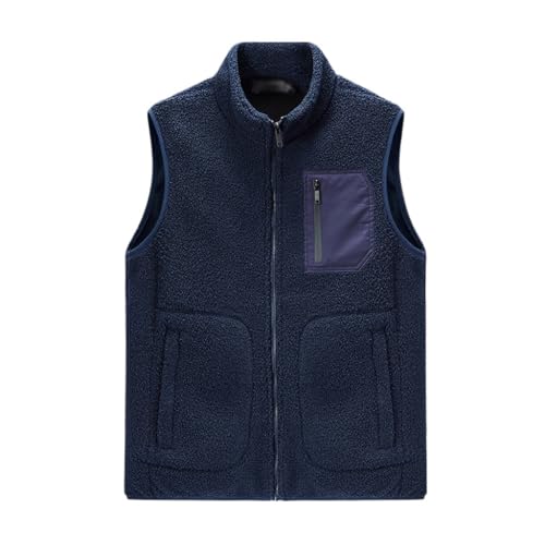 Chaleco de lana de hombre con acabados de moda fina y versátil