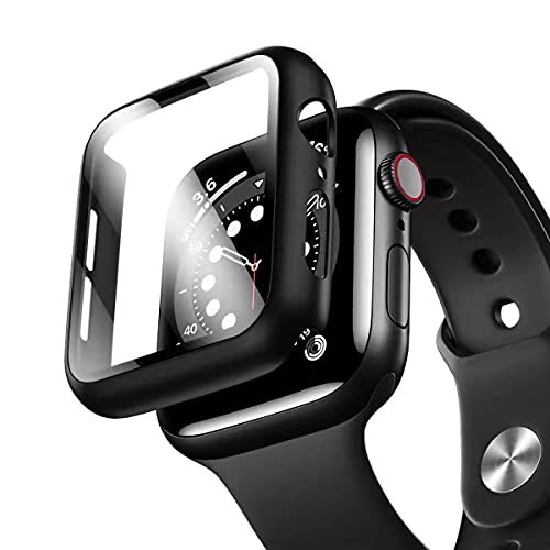 Ya en manzanajugosa.com: UNO´ Funda Protectora con Cristal Templado para Apple Watch 40mm Series 4/5/6/SE, Protección Completa, Anti-arañazos, Ultrafino, HD Transparente, Fácil Instalación, Negro.