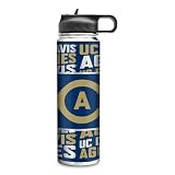 Rico Industries NCAA UC Davis Aggies Standard 22oz Stainless Steel Tumbler with Lid - Great For Coffee, Tea, Water or Cocktails