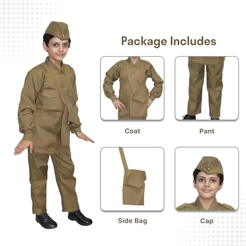 Image of Kaku Fancy Dresses Our Helper Costume for Boys & Girls | Social Helper Doctor, Nurse, Fireman, Postman, Teacher, Farmer Dress For Kids