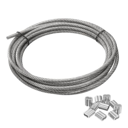 Cable de acero para colgar luces y crear guías de enrejado