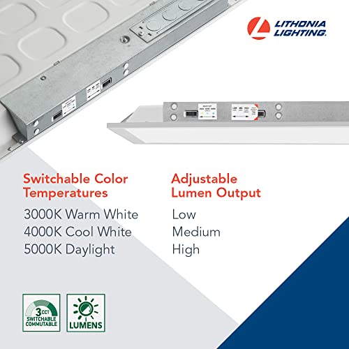 Image of Lithonia Lighting CPX 2x4 LED Flat Panel Light Adj Lumens, 3-in-1 CCT