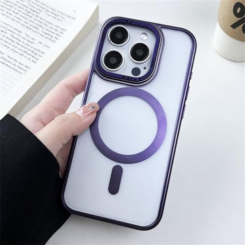 Étui iPhone 14 violet transparent pour protéger votre téléphone au bureau et en voyage