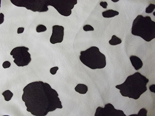 Tissu vache marron faux fourrure velboa peau poney 5m x 150cm