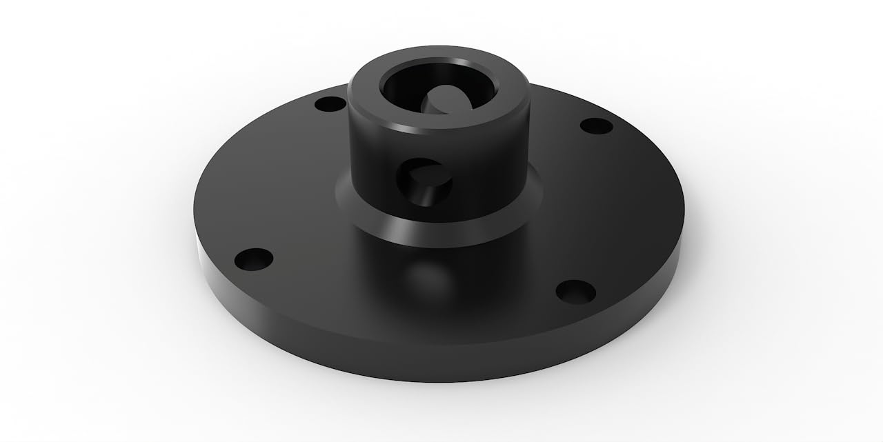 Joma-Tech | Rotatorflansch Ø 50 mm ohne Befestigungsset | für Drehmotor, Rotator, Verladezange