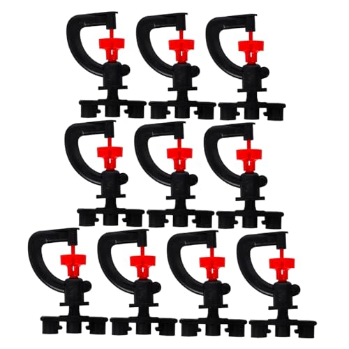 Toddmomy - Toddmomy Micro-arroseurs D'irrigation Agricoles Buse De Brumisation Pour Jardin, Système D'arrosage Extérieur Buse Rotative 360°, Lot De 10 Pièces Noir, Irrigation Pelouse Et Parterres