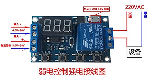 Module de relais 1 voie à arrêt de déclenchement programmable et précis - 3
