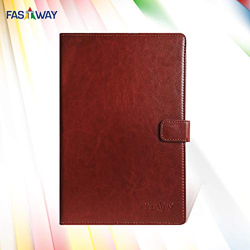 Image of Fastway Multi Protective Leather Case with Viewing Stand and Card Slots Flip Cover for Realme Pad Mini 8.7 inch Tablet (Brown)
