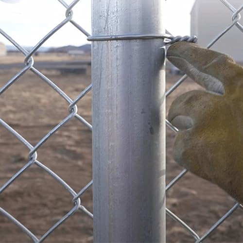 Abrazaderas de alambre anticaída para fijar postes en T y mallas metálicas de granja 8