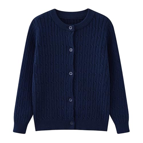 Kids School 𝗨niform Cardigan Jackets Boy Girl Button-Down Coats Toddler Knit Sweater Jackets Knitted Cardigan