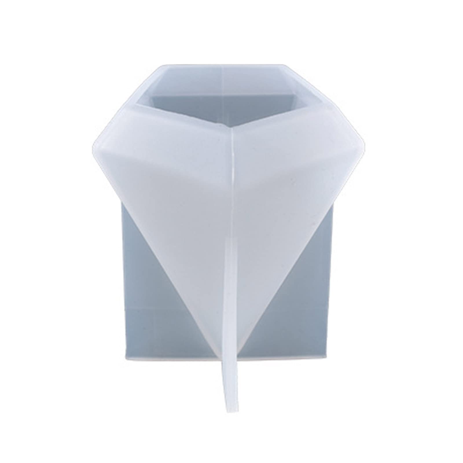 oringnat 8 Styles Hexagonal Cone Epoxy Resin Mold Pyramid Silicone Casting Mold for Making Jewelry Holder Handmade