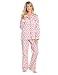 Noble Mount Womens Premium 100% Cotton Poplin Pajama Set