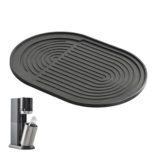 NXPUXP Alfombrilla de Silicona Compatible con Máquina Soda TERRA,Base de Silicona que Protege la Encimera de la Cocina,Accesorio para Gaseador de Agua de Soda(para Sodastream TERRA)