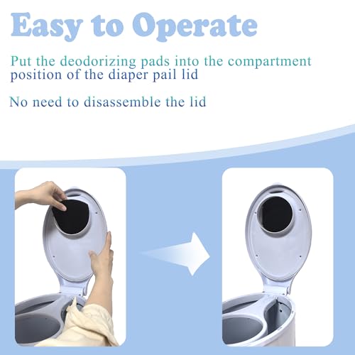 image for NewKe 10 Pack Baby Diaper Pail Deodorizer Refills Compatible with Ubbi