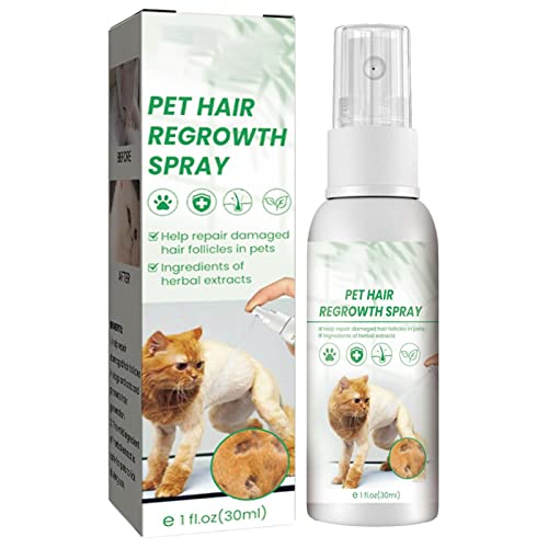 Shareed Cat Detangler Spray, Leave-In Conditioner, Pet Supplies for Dogs & Cats, Encourages Hair Regrowth (30ml)