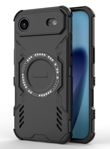 Image of Back Cover Case for Apple iPhone Air (17 Air) | 360 Protection Mobile Phone Case Mag-Safe | Camera Protection | i Phone Air Back Cover | iPhoneAir - Black TPU+PC