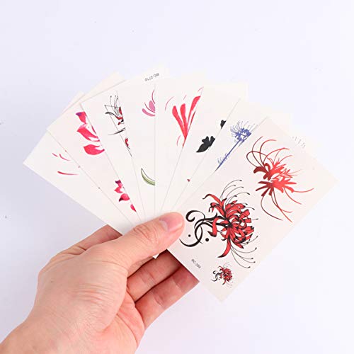 60 Pcs Flor Tatuagens Temporárias Falso Tatuagem Temporária Adesivos Tatuagem à Prova D 'Ãgua para