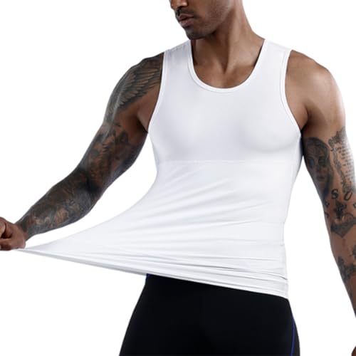 Mens Body Shaper Slimming Vest Compression Tank Top Shapewear Shirt2