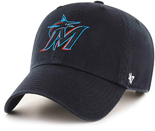 47 MLB Alternate Clean Up Adjustable Hat Adult (Miami Marlins Black)