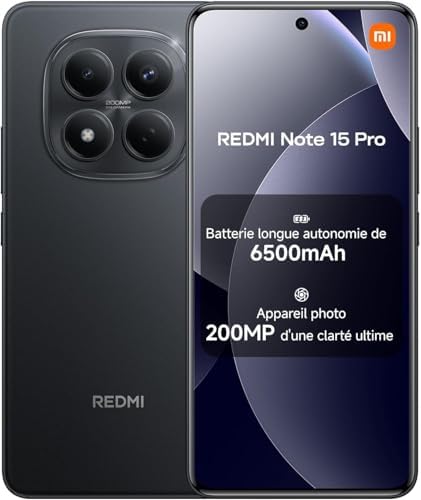 XIAOMI Smartphone Redmi Note 15 Pro NFC, 12 + 512 GB, Color Negro...
