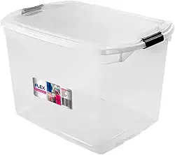 Sanremo - Caixa Organizadora Plástica de 68 Litros, Linha Flex