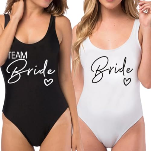 Maillot de bain blanc pour pool party d'enterrement de vie de jeune fille
