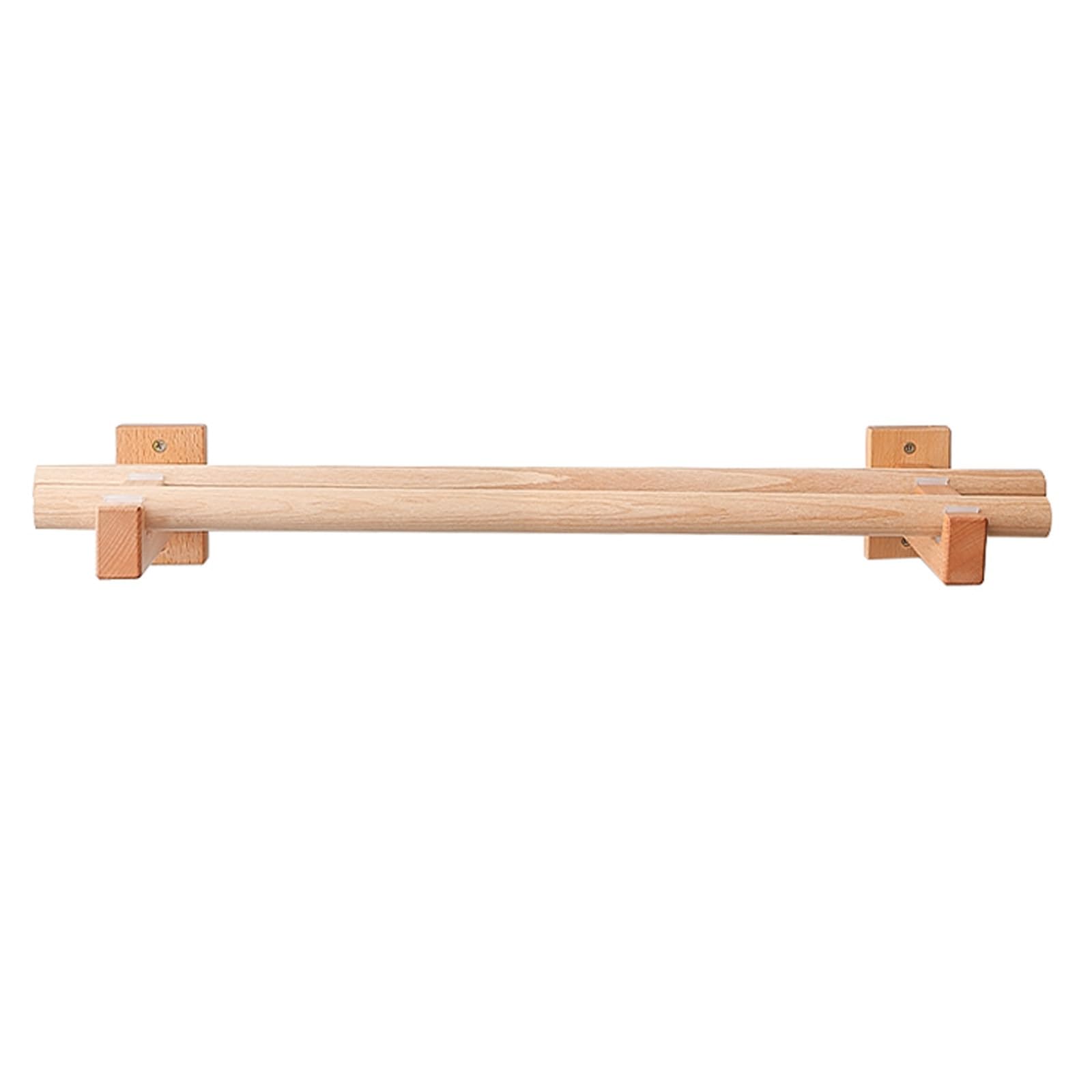 Tringle à Rideaux Romaine avec Double Support, 1 m, Style Industriel extérieur, Porte-bûches en Bois, Installation Facile, Anneaux Inclus pour la décoration intérieure et extérieure.