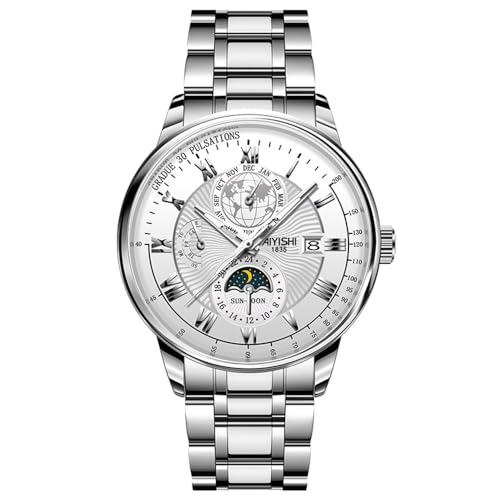 Montre homme squelette mécanique pour un style chic et décontracté au quotidien