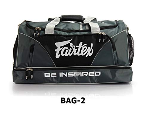 Fairtex Gym Bag Bag-2 Gray Gear Equipment Muay Thai Kickboxing MMA K1