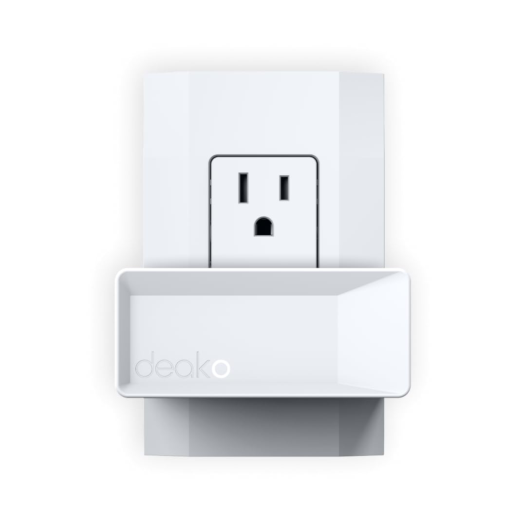 Deako Smart Plug Compatible with Alexa Google Assistant Samsung SmartThings Remote App Control 15A 120V White