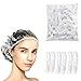100PCS Cuffie per Capelli da Doccia Monouso,Cuffia da Doccia Monouso,Trasparente Monouso Doccia,Plastica, Impermeabile,per DocciaHotel Spa e Parrucchiere immagine