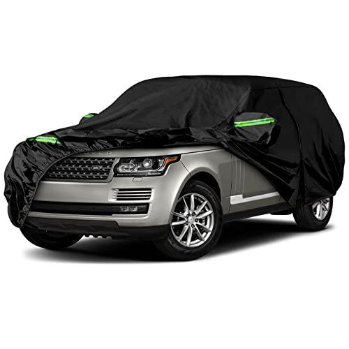 Image of Waterproof Car Covers Replace for 2009-2025 Land Rover Range Rover SWB, 6 Layers All Weather Car Cover with Zipper Door & Windproof Bands for Snow Rain Dust Protection