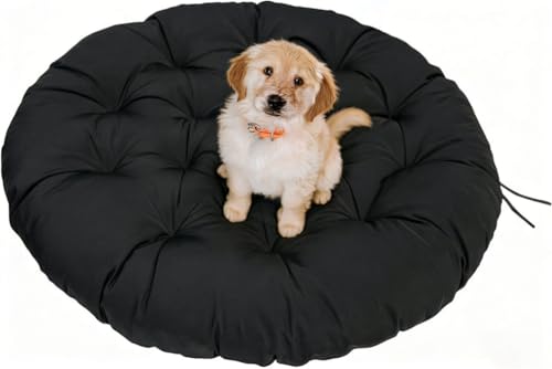Cojín redondo de gran tamaño para silla Papasan, almohadilla suave y gruesa, alfombrilla impermeable para asientos de sillas mecedoras de césped y patio