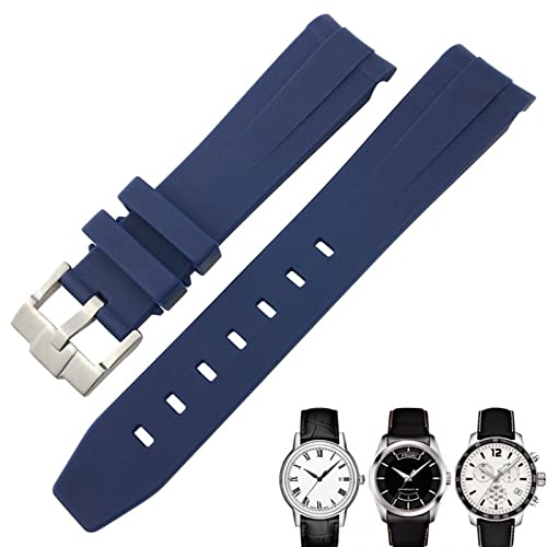 Bracelet de montre en caoutchouc incurvé 20mm pour Tissot et Rolex Submariner