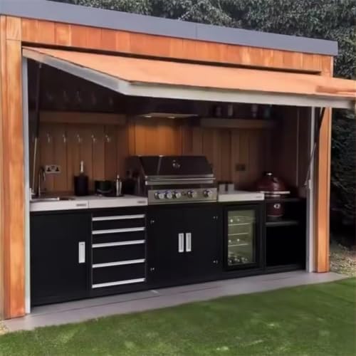 Multi-Size Stainless Outdoor Kitchen, Prefab Modular BBQ Suite