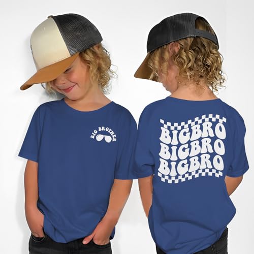 Big Brother Shirt Toddler Baby Boys Promoted to Big Brother Announcement T-Shirt Kids New Sibling Reveal Outfit2